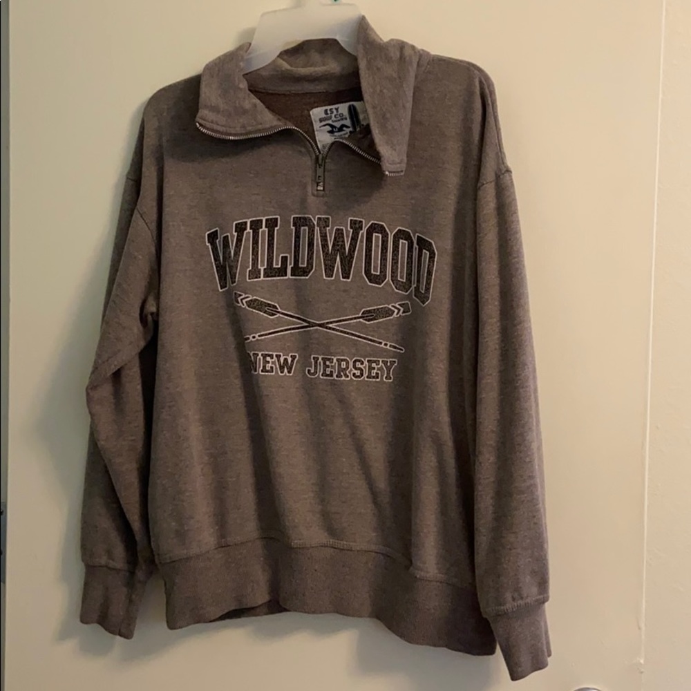 Grey, Wildwood New Jersey Pullover
